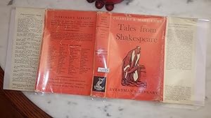 Seller image for TALES FROM SHAKESPEARE ,EVERYMAN'S LIBRARY #8 IN RED ILLUSTRATED DUSTJACKET OF MAN IN ROBES HOLDING Knife,BY CHARLES & MARY LAMB TURN THE IMMORTAL POETRY OF PLAYS N2 PROSE, Illustrated DRAWINGS by Arthur Rackham B/W WILLIAM SHAKESPEARE , for sale by Bluff Park Rare Books