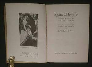 Bild des Verkufers fr Adam Elsheimer: Der rmische Maler deutscher Nation. zum Verkauf von ANTIQUARIAT Franke BRUDDENBOOKS