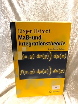 Seller image for Ma- und Integrationstheorie (Springer-Lehrbuch) for sale by Antiquariat Jochen Mohr -Books and Mohr-