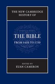 Bild des Verkufers fr The New Cambridge History of the Bible: Volume 3, from 1450 to 1750 zum Verkauf von moluna