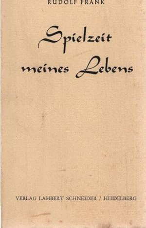 Seller image for Spielzeit meines Lebens. for sale by Schrmann und Kiewning GbR