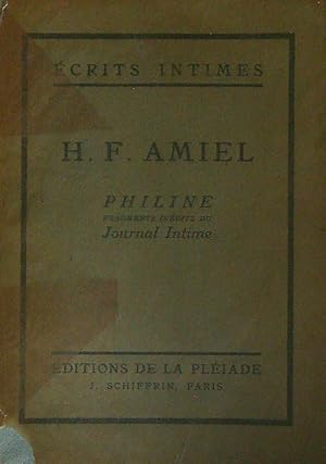 Imagen del vendedor de Philine. Fragments inedits du journal intime a la venta por Librodifaccia