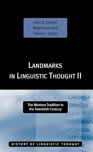 Seller image for Joseph, J: Landmarks in Linguistic Thought Volume II for sale by moluna