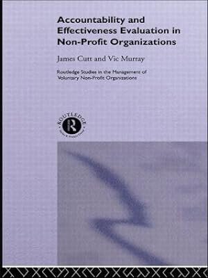 Bild des Verkufers fr Cutt, J: Accountability and Effectiveness Evaluation in Nonp zum Verkauf von moluna