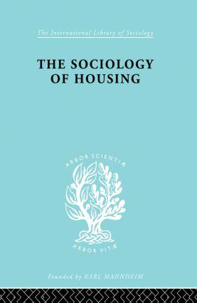 Imagen del vendedor de Sociology Of Housing Ils 194 a la venta por moluna