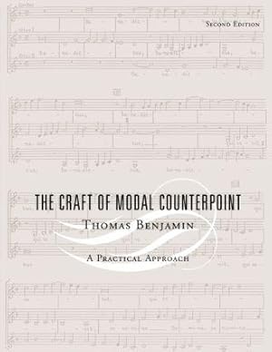 Seller image for Benjamin, T: Craft of Modal Counterpoint for sale by moluna