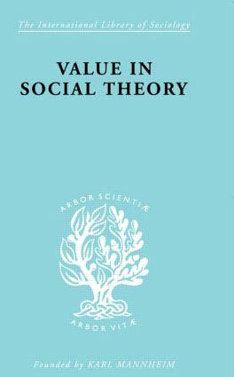 Seller image for Streeten, P: Value in Social Theory for sale by moluna
