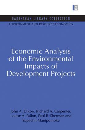 Bild des Verkufers fr Dixon, J: Economic Analysis of the Environmental Impacts of zum Verkauf von moluna