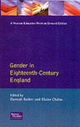 Seller image for Barker, H: Gender in Eighteenth-Century England for sale by moluna