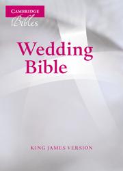 Bild des Verkufers fr KJV Wedding Bible, Ruby Text Edition, White French Morocco Leather, KJ223:T zum Verkauf von moluna