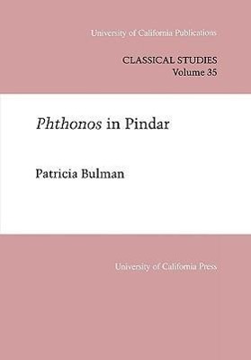 Imagen del vendedor de Bulman, P: Phthonos in Pindar a la venta por moluna