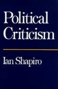 Immagine del venditore per Shapiro, I: Political Criticism (Paper) venduto da moluna