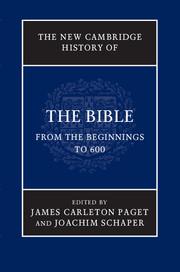 Immagine del venditore per The New Cambridge History of the Bible: Volume 1, from the Beginnings to 600 venduto da moluna