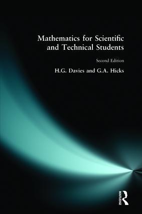 Image du vendeur pour Davies, H: Mathematics for Scientific and Technical Students mis en vente par moluna