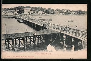 Ansichtskarte Suva, Suva from Wharf