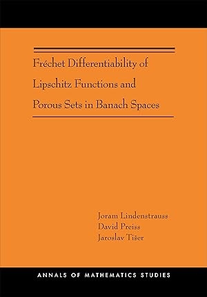 Bild des Verkufers fr Frchet Differentiability of Lipschitz Functions and Porous Sets in Banach Spaces (Am-179) zum Verkauf von moluna