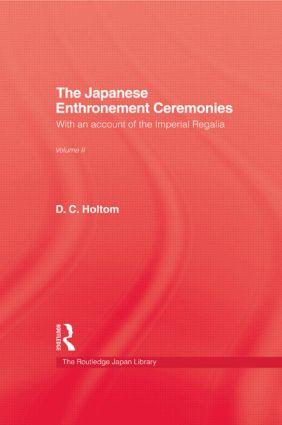 Seller image for Holtom: Japanese Enthronement Ceremonies for sale by moluna