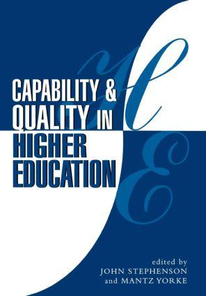 Bild des Verkufers fr Capability and Quality in Higher Education zum Verkauf von moluna