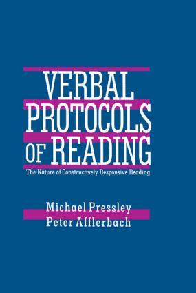 Image du vendeur pour Pressley, M: Verbal Protocols of Reading mis en vente par moluna