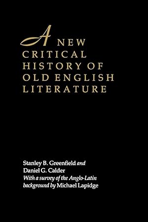 Bild des Verkufers fr A New Critical History of Old English Literature zum Verkauf von moluna