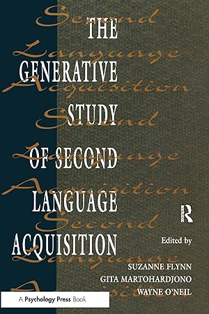 Immagine del venditore per The Generative Study of Second Language Acquisition venduto da moluna