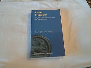 Bild des Verkufers fr Platon, Protagoras. eingeleitet, bers. und erl. von Bernd Manuwald / Sammlung Philosophie ; Bd. 6 zum Verkauf von Versandhandel Rosemarie Wassmann