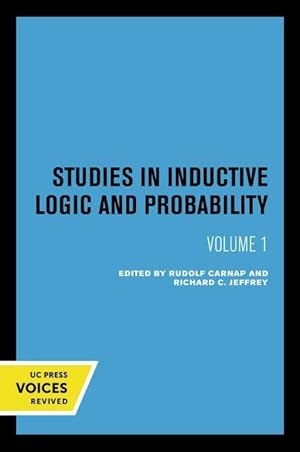 Seller image for Studies in Inductive Logic and Probability, Volume I for sale by moluna