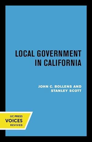 Imagen del vendedor de Local Government in California a la venta por moluna