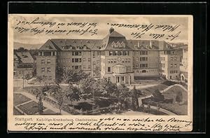 Ansichtskarte Stuttgart, Karl-Olga-Krankenhaus, Charlottenbau