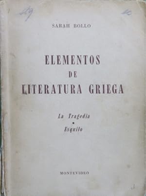 Seller image for Elementos de literatura griega for sale by Librera Alonso Quijano