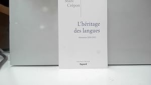 Seller image for L'hritage des langues: Ethique et politique du dire, de l'crire et du traduire for sale by JLG_livres anciens et modernes