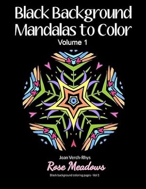 Bild des Verkufers fr Black Background Mandalas to Color: Volume 1 zum Verkauf von moluna