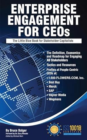 Bild des Verkufers fr Enterprise Engagement for CEOs: The Little Blue Book for Stakeholder Capitalists zum Verkauf von moluna