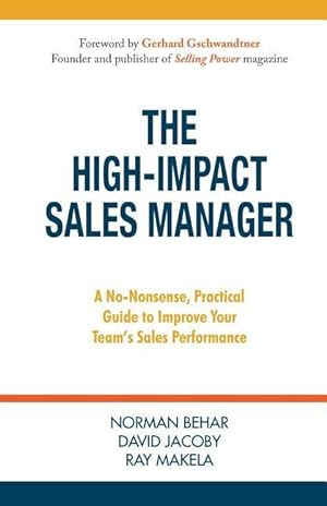 Seller image for Behar, N: High-Impact Sales Manager for sale by moluna