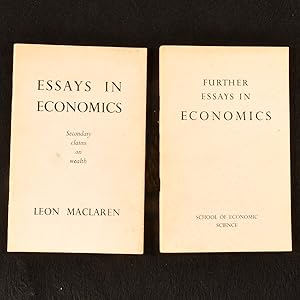 Essays in Economics and Further Essays in Economics