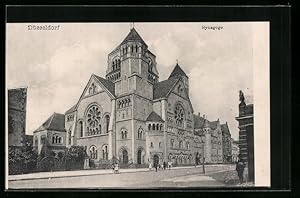 Ansichtskarte Düsseldorf, Blick auf die Synagoge