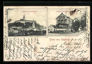 Ansichtskarte Siegburg, Hotel-Restaurant Ww. J. Bloch, Ortsansicht