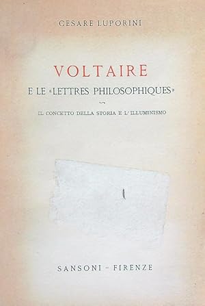 Seller image for Voltaire e le lettres philosophiques for sale by Miliardi di Parole