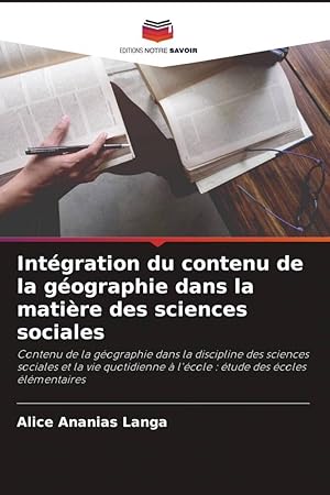 Seller image for Intgration du contenu de la gographie dans la matire des sciences sociales for sale by moluna