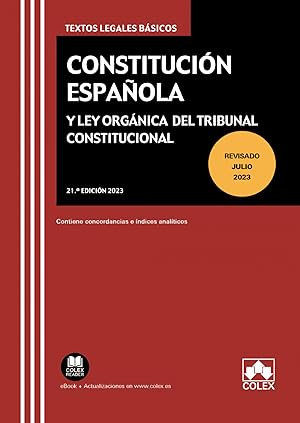 Imagen del vendedor de Constitucion espaola y ley organica del tribunal constitucional 2023 a la venta por Imosver
