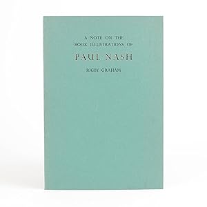 Imagen del vendedor de A NOTE ON THE BOOK ILLUSTRATIONS OF PAUL NASH a la venta por Jonkers Rare Books