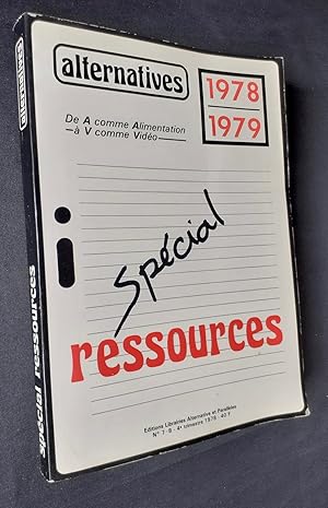 Image du vendeur pour Alternatives 1978/1979 : Spcial ressources - mis en vente par Le Livre  Venir