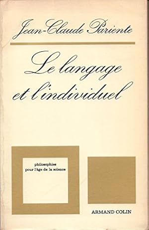 Bild des Verkufers fr Le Langage et l'individuel zum Verkauf von Ammareal