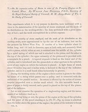 Seller image for On the expansive action of Steam in some of the Pumping Engines on the Cornish Mines. An original article from Transactions of the Institution of Civil Engineers, 1838. for sale by Cosmo Books