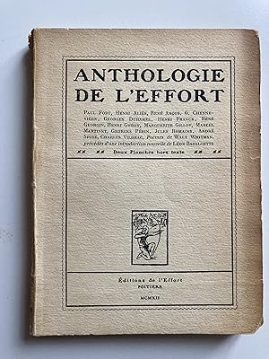 Seller image for Anthologie de l'effort. for sale by ShepherdsBook