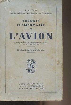 Bild des Verkufers fr Thorie lmentaire de l'avion - 5e dition zum Verkauf von Le-Livre