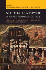 Bild des Verkufers fr Negotiating Power in Early Modern Society zum Verkauf von moluna