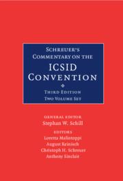 Image du vendeur pour Schreuer\ s Commentary on the ICSID Convention 2 Volume Hardback Set mis en vente par moluna