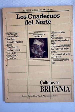 Bild des Verkufers fr Cuadernos del Norte, Ao 1987, n 42, Culturas en Britania:: La araa y la abeja: hacia una crtica de la ideologa posmoderna; Anglosajonia filosfica en Espaa; Granta, una experiencia; Martin Amis; Anthony Powell en Wallace Collection; En el caf Royal; El viejo encanto del club ingls; England unmade me; Ben Johnson; Las paradojas del arte ingls; Dios en el paredn: una conversacin con Les Levine; Urbanismo posmoderno; Arquitectura y condicin posmoderna; El High-Tech. no es ms que un estilo?; Reflexiones sobre posmodernidad y arquitectura; El efecto Foster; La arquitectura optimista de Peter Cook; Ron Arad diseador: el diseo ideolgico de aspecto ruinoso; En busca de Frassinelli; Metafsica del billar; Una coleccin clsica y ejemplar; El eterno de lo extico; Ni ngel, ni ne zum Verkauf von Alcan Libros