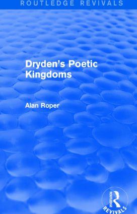 Bild des Verkufers fr Roper, A: Dryden\ s Poetic Kingdoms zum Verkauf von moluna